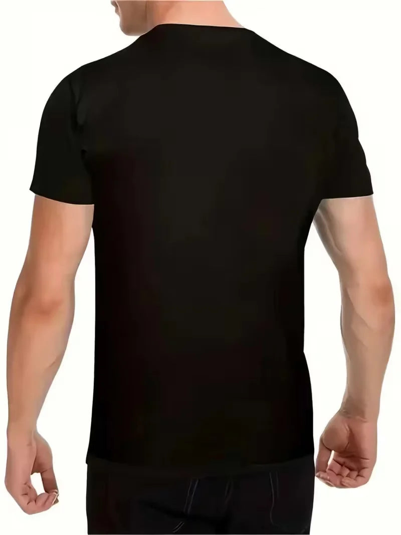 Men's Casual Trendy Medusa Head Greek Key Pattern T-Shirt