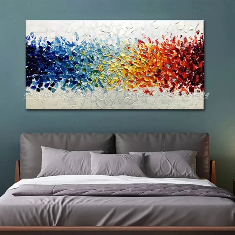 Classic Abstract Aesthetics Wall Art Block Texture HD Oil On Canvas Posters And Prints Home Bedroom Living Room Decoration Gifts