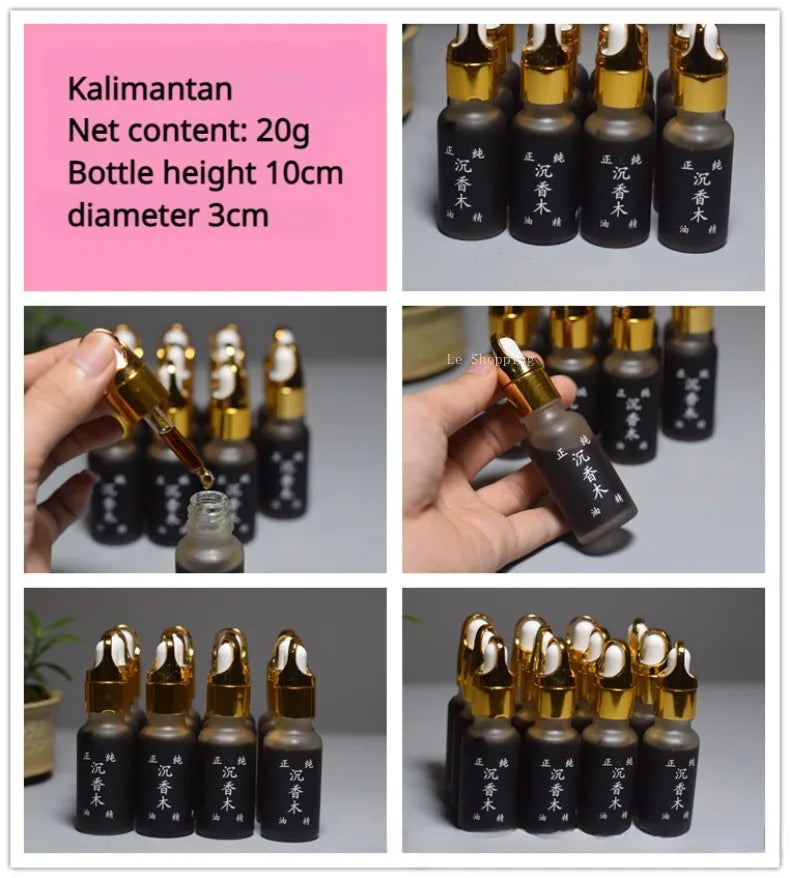 10g Natural Agarwood Essential Oil Ball/Straw Type Kalimantan incense Essential Oil Home Indoor Buddha Beads Car Lasting Aromat