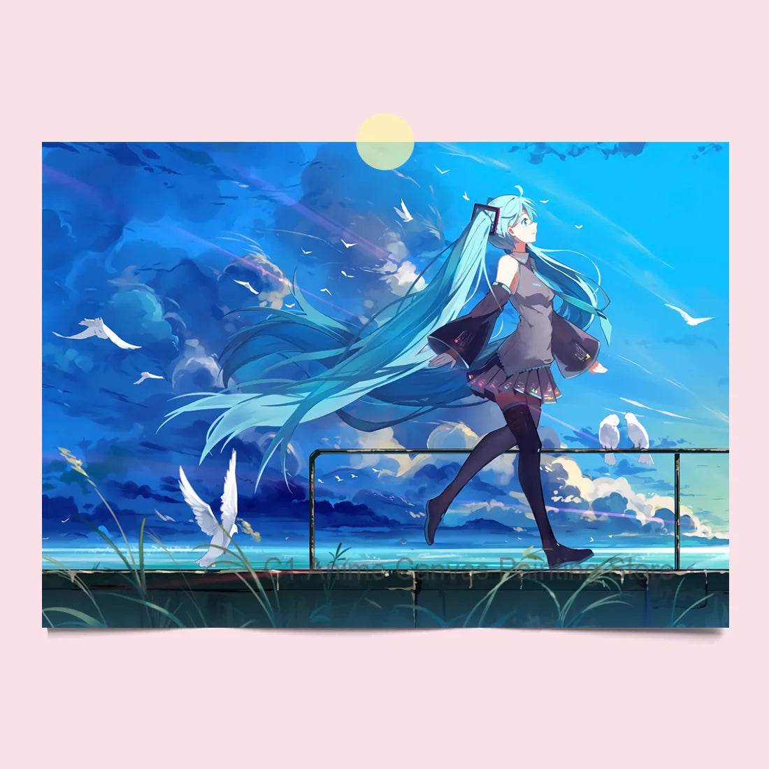 Hatsune Miku Anime Poster MIKU Magazine Bedroom Dormitory Studio Decorative Painting Photography Wallpaper DIY Gift