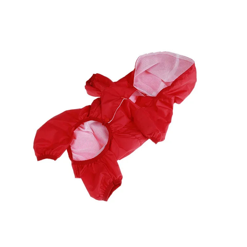 Pet Dog Raincoat Hooded Jumpsuit Waterproof Pet Dog Clothes Puppy Small Dog Rain Coat Jacket Raincoat For Dogs ção com capuz