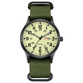 TPW Field Watch Easy Reading Fabric Strap 24 Hours Display Quartz