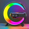 Wireless Charger Pad Stand Bluetooth Speaker TF RGB Atmosphere Night Light 15W Fast Charging Station For iPhone Samsung Xiaomi