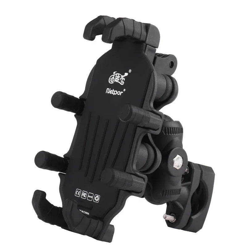 15W Wireless Charger 33W Type C Port Motorbike Bike Cellphone Bracket Octopus Shockproof Phone Holder Motorcycle Bicycle Stand