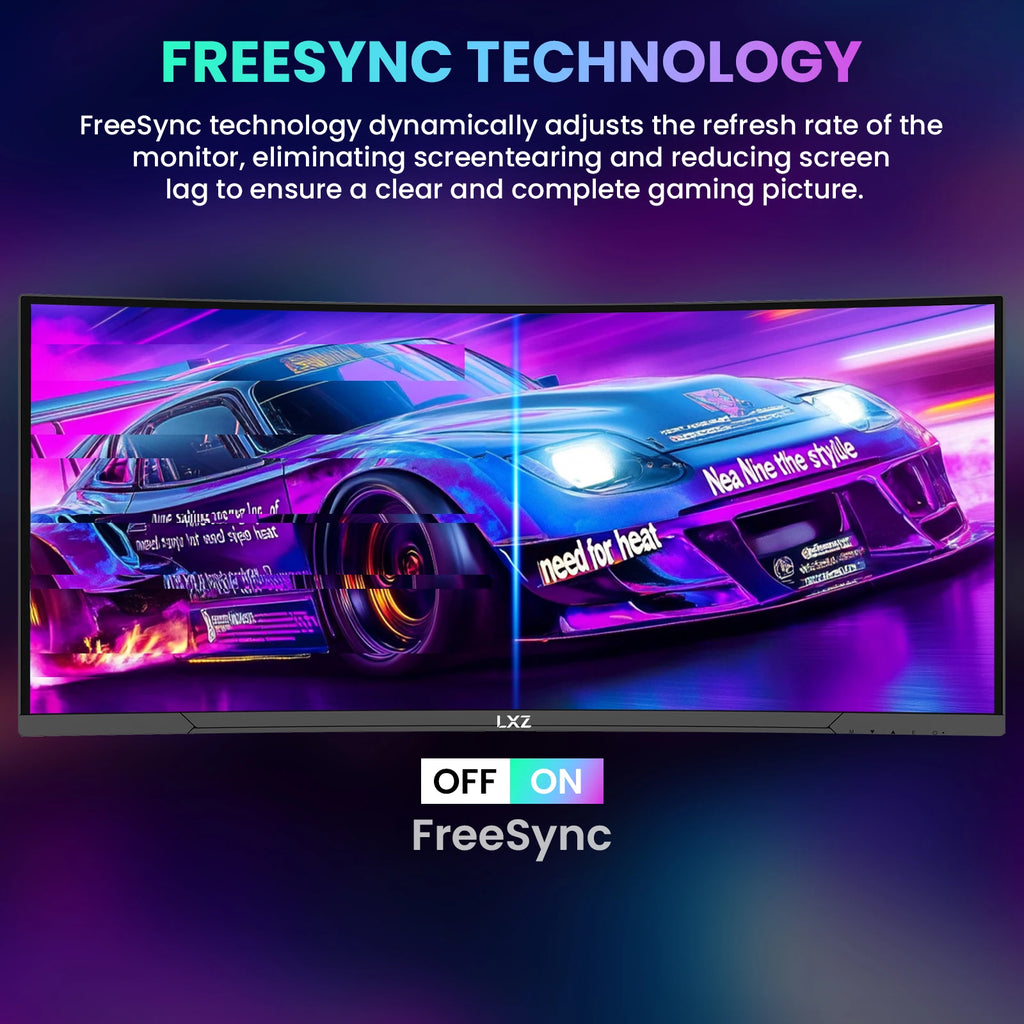 LXZ 34 Inch Ultrawide Curved Gaming Monitor