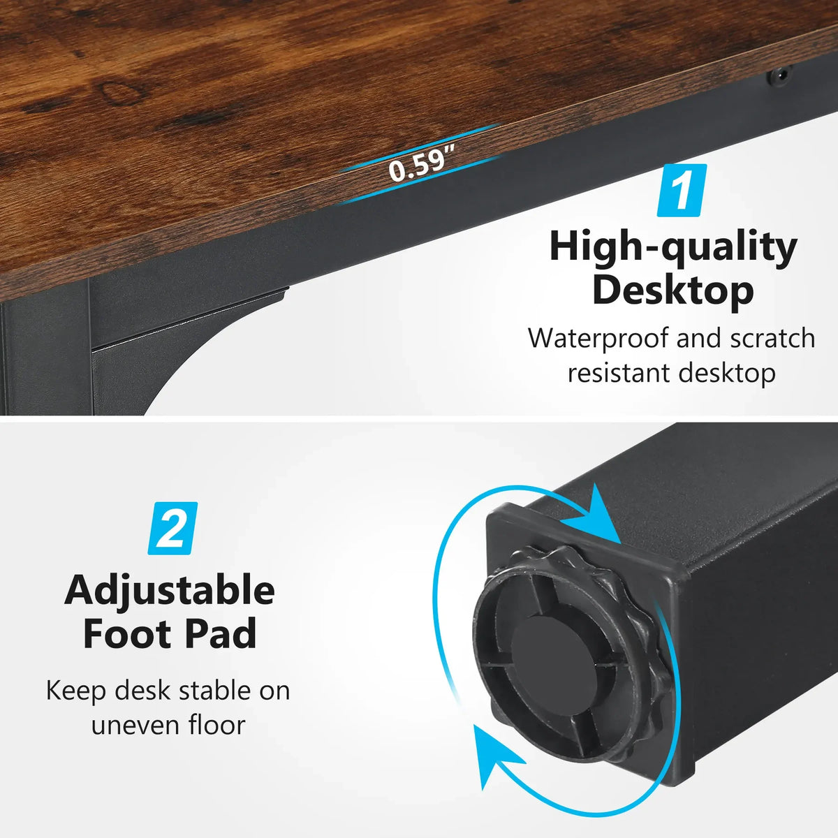 Tribesigns 78.7 Inches Extra Long Computer Desk 2 Person Desk