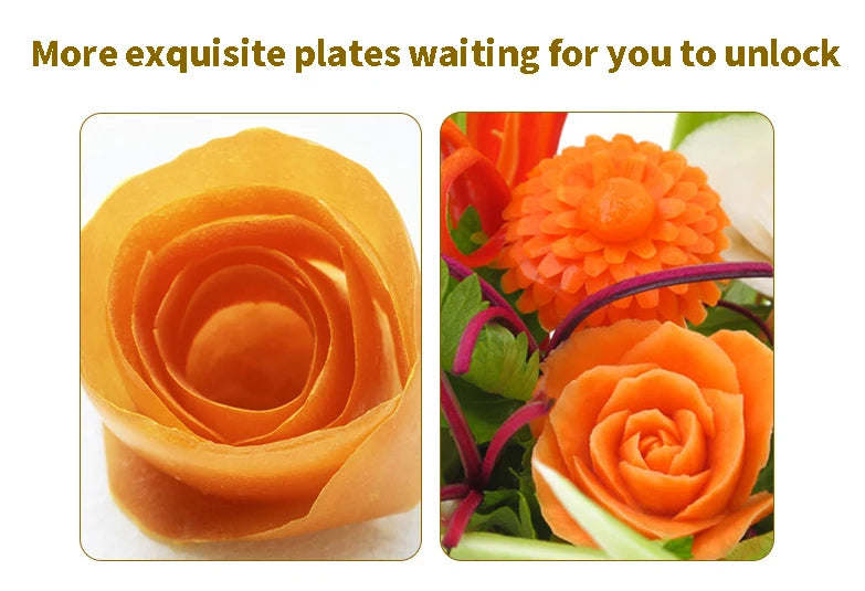 Manual spiral slicer Vegetable slicer Spiral peeler Fruits Peeler Kitchen Roll Flower Decorative Tool