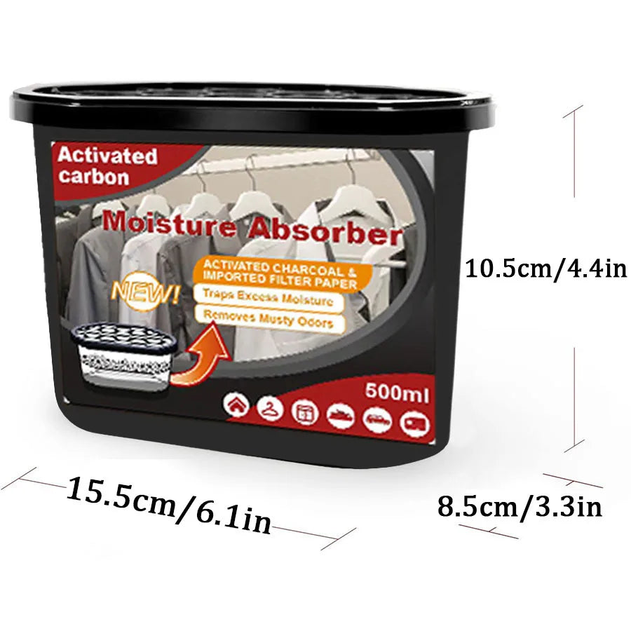 1/6Pcs Closet Mold and Mildew Dehumidifying Boxes Environmental Protection Moisture Absorbing Air Purifying Boxes Desiccant
