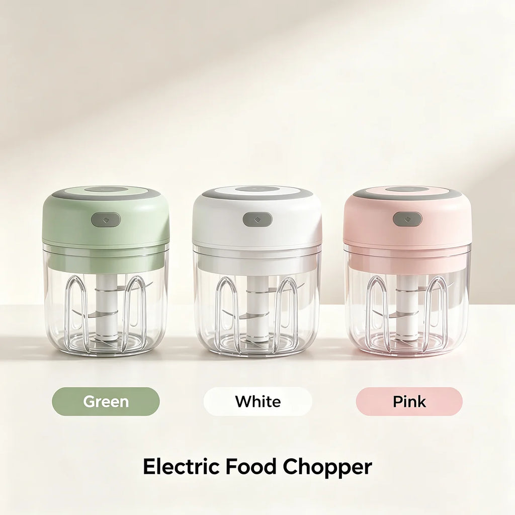 1PC Electric Mini Garlic Chopper 250ml