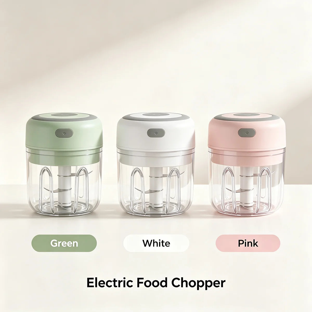 1PC Electric Mini Garlic Chopper 250ml