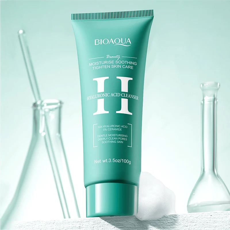 BIOAQUA Vitamin C Facial Cleanser Moisturizing Whitening Anti Wrinkles Face Wash Foam Face Cleanser Facial Skin Care Products