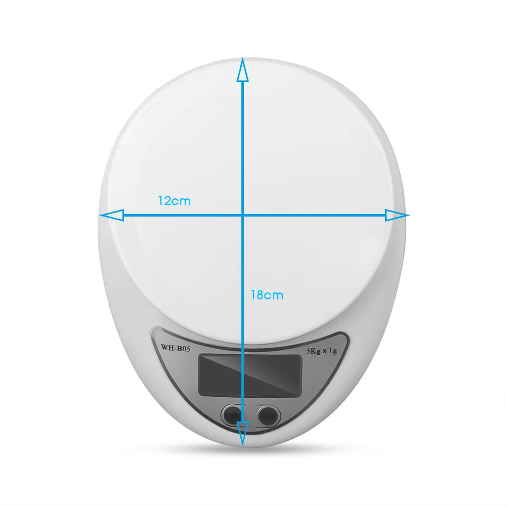 Led Electronic Scales 5Kg/1G Food Coffee Balance Measuring Weight Portable Digital Baking Scale Kitchen Accessories Tools