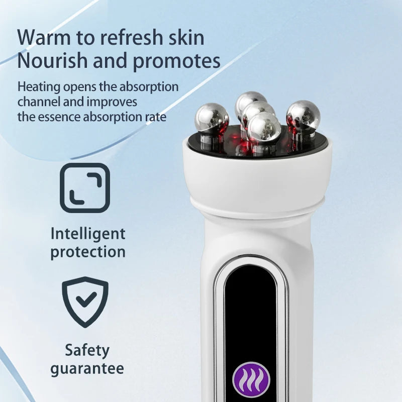 RF Facial Massage Roller EMS Face Lifting Machine Microcurrent Skin Tightening Face V-line Beauty Device Eye Roller Skin Care