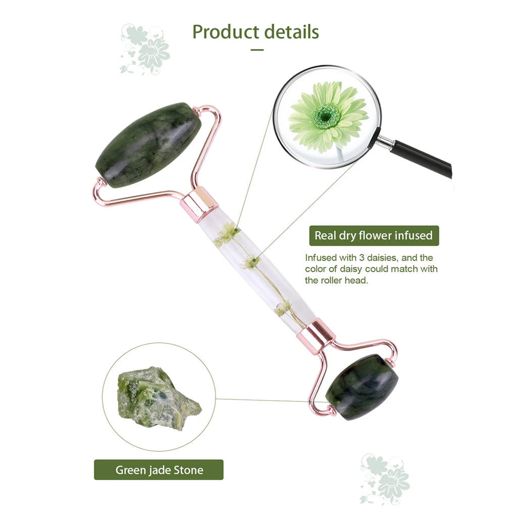 Natural Jade Roller Massager for Face Roller Face Massager Women Facial Beauty Skin Care Tools Body Relaxing Massager Good Gift