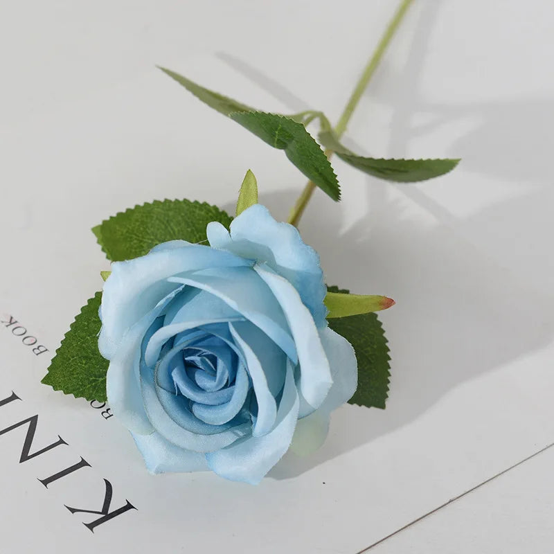 3/5/10/20pcs Silk Artificial Roses Flowers Bouquet Beautiful Fake Roses for Wedding Home Decor Fake Flowers Valentine's Day Gift