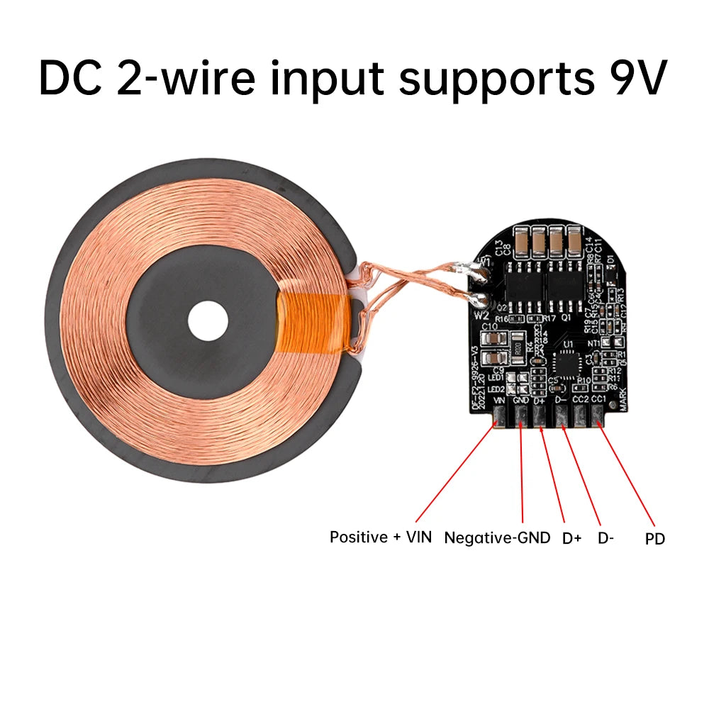 15W High Power Wireless Charger Module Wireless Charger Transmitter Module PCBA Board Coil