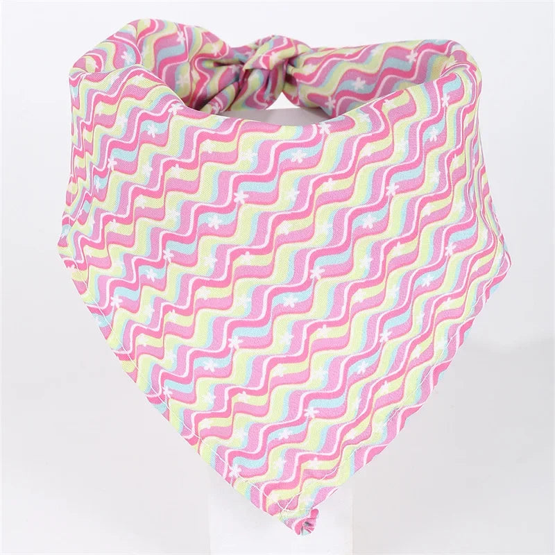Pet Saliva Towel Pet Dog Saliva Bib Bib Cat Bib Scarf Printed Triangle Scarf