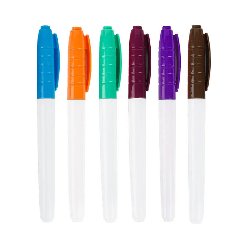 /Lot 0.5MM Erasable Whiteboard Pen 12 Colors Erasing Pen