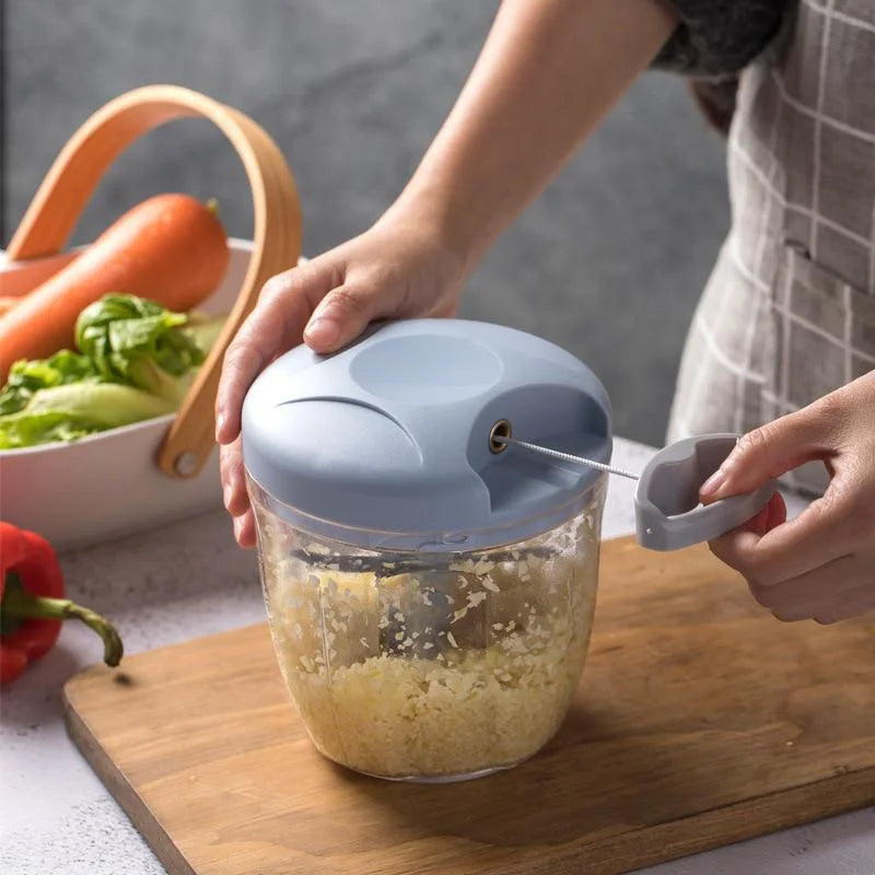 Manual Meat Mincer Garlic Chopper Rotate Garlic Press Crusher