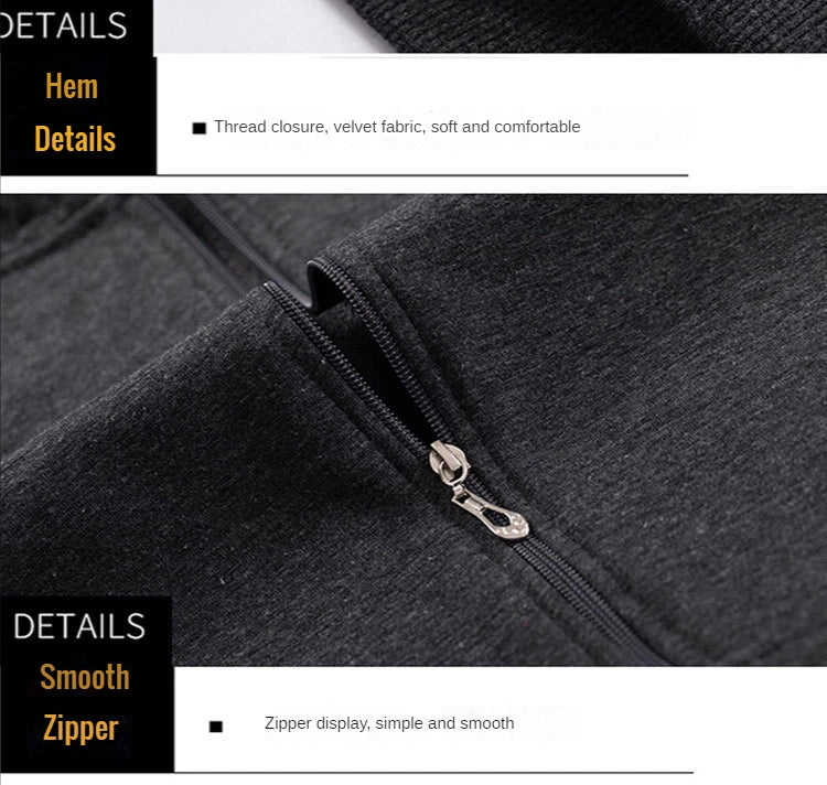 2024 Men Zip Oversized Hoodie Plus Sized Fleece Hood Long Sleeve Top Male Sweatshirt Zipper Loose Baggy Big Size Plus Large 12XL