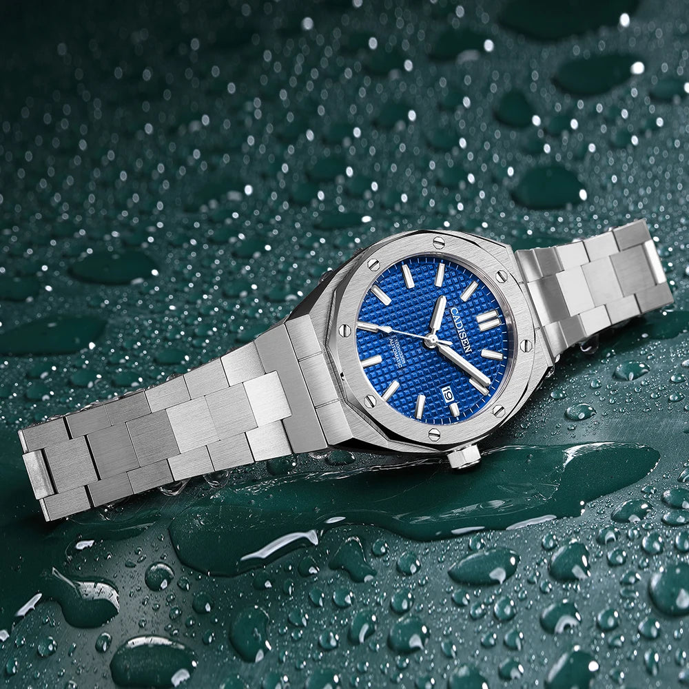 CADISEN Automatic Mens Watches Fashion Top Brand Stainless Steel