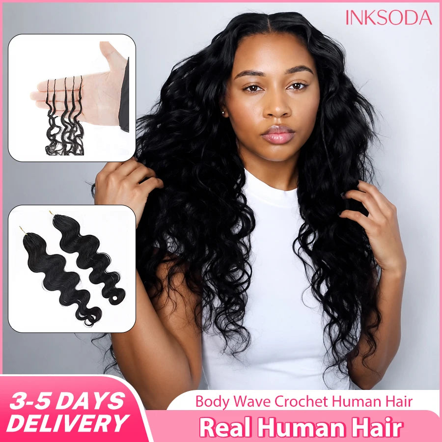 12A 10-30 Inch 1-5PCS Body Wave Knotless Pre-Separated Crochet
