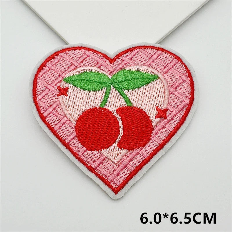 Cartoon Embroidery Sticker Decorative Ironing Sticker Sewing DIY Pink Bowknot Clothing Shoes Hat Bag Patch
