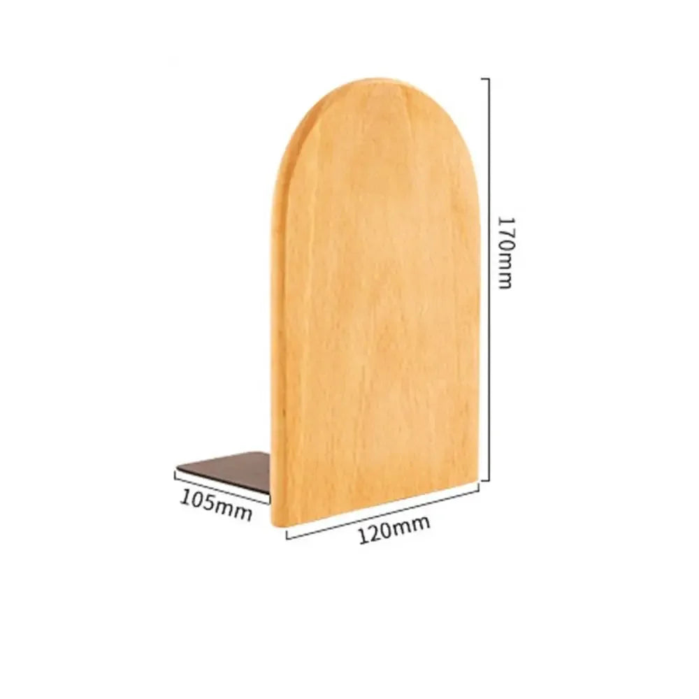 Display Holder Nature Wooden Bookends Beech Walnut INS Desktop Bookshelf Simple Desk Organizer Book Support Rack Minimalism