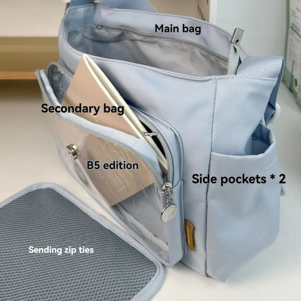 Y2K Transparent Crossbody Bag Lightweight Waterproof JK Ita Bag