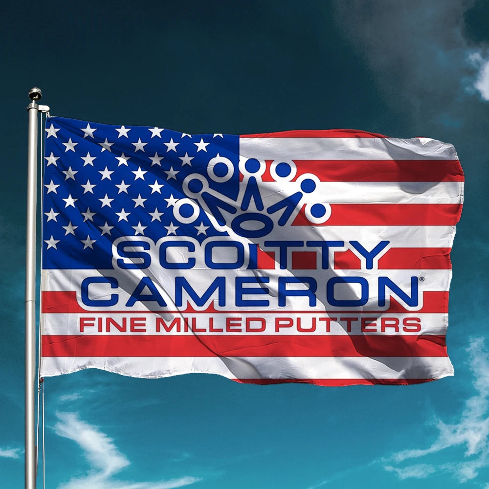 Golf S-ScoTTY C-CameRONS Anime Digital Printed Flag Tapestry Creative Pattern Photo Living Room Wall Art Party Outdoor Decor