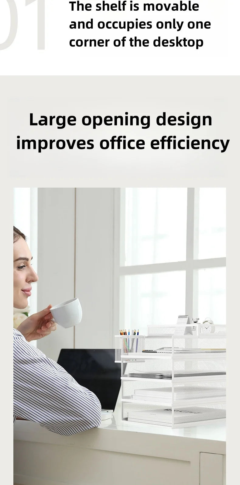 Metal Mesh Desk Organizer Box Office A4 Paper Organizer Document File Letter Book Pen Brochure Filling Tray Rack Shelf Carrier