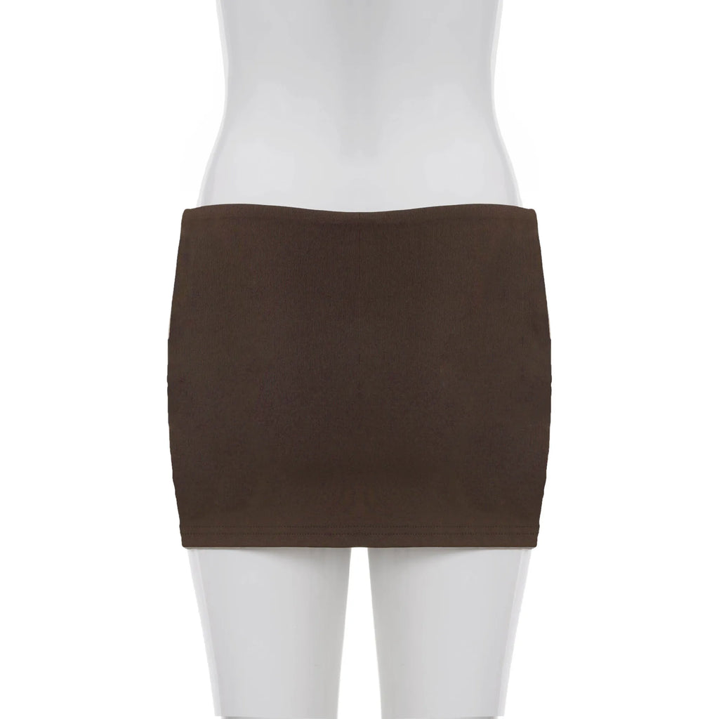 Retro Style Fashion Simple Solid Color Temperament Sexy Spicy Girl
