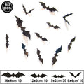 Pack 3D Halloween Hanging Bats Wall Stickers DIY Bat