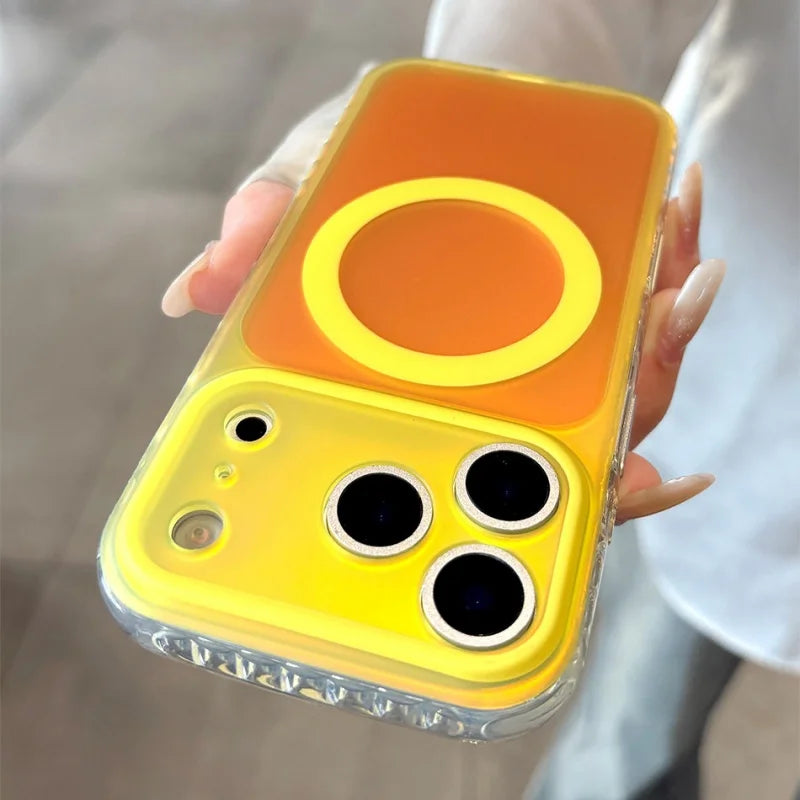 Luxury Laser Aurora Gradient for Magsafe Phone Case for IPhone 18