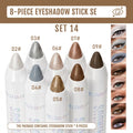 8-Piece Dual-Finish Eyeshadow Stick Set