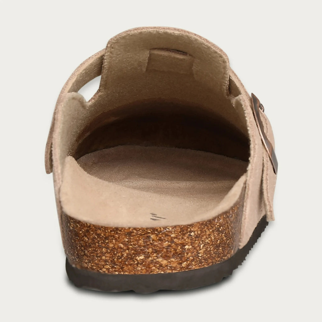 Crestar Cork Suede Mules Slippers For Women Fashion Men