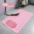 New Non-slip Bath Mat with Suction Cup and Drain Hole, Soft Machine-washable Shower Mat Non-slip Bath Mat