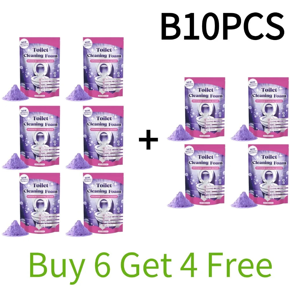  1/2/3/4/5/10pcs(Buy 6 Get 4 Free)Toilet Descaling Powder Effectively Remove Stubborn Urinary Scale Eliminate Odor Long Lasting