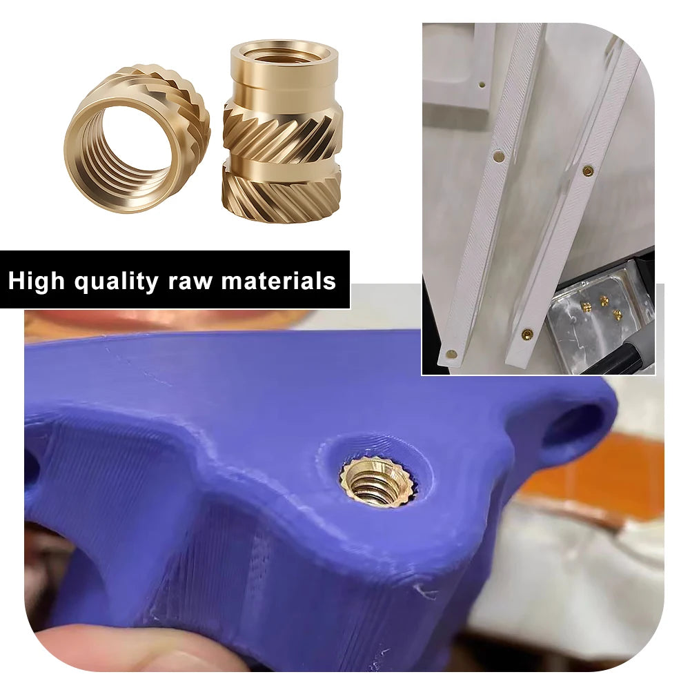 M2 M3 M4 M5 M6 M8 Brass Heat Insert