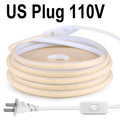 Kitchen Light LED Strip COB Under Cabinet Lights 20m 15m 10m 5m 3m 2m EU Plug 220V US Plug 110V Closet Lamp Home Decor