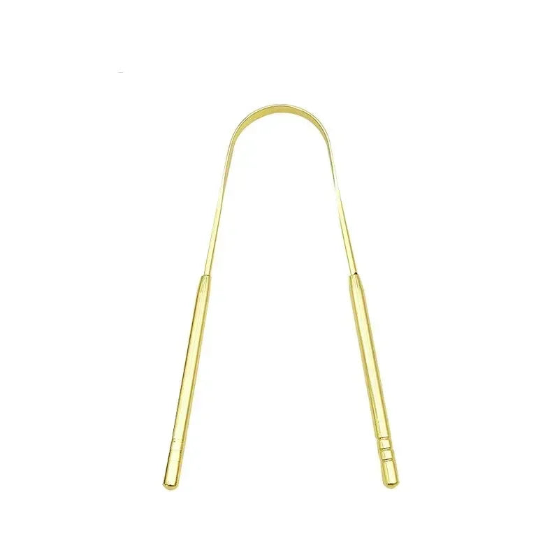 4 Colors Stainless Steel Tongue Scraper U-shaped Metal Fresh