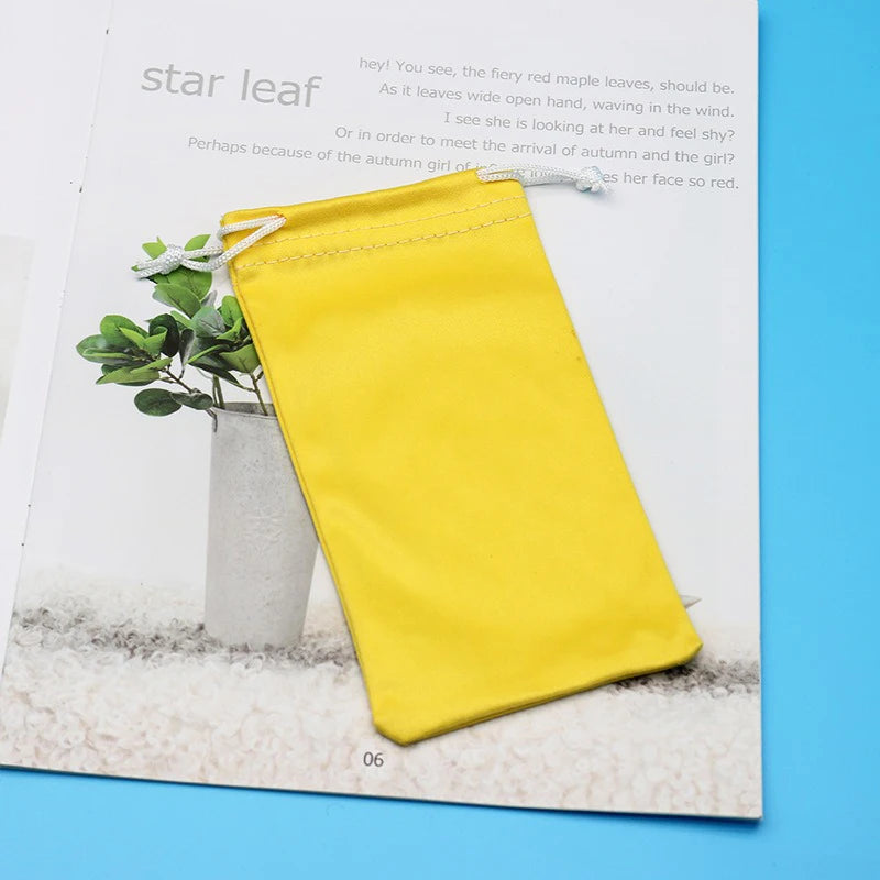 Microfiber Eyeglasses Bag Sun Bag Portable Cloth Bag Sunglasses Sunglasses Bag Simple Loading Glasses Storage Bag