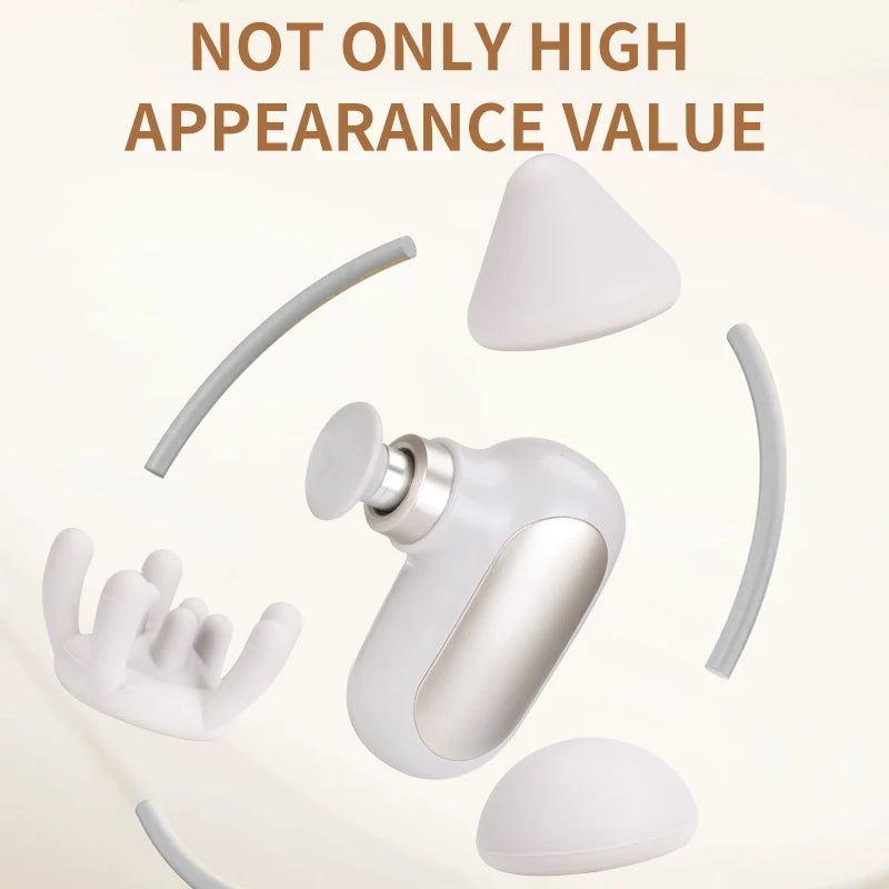 JianYouCare mini massage gun Deep Tissue Percussion Handheld Muscle Massager Relieve face body back fatigue Neck Grab Fascia Gun