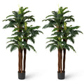 Artificial Palm Trees, 6.3ft, 2 Pack