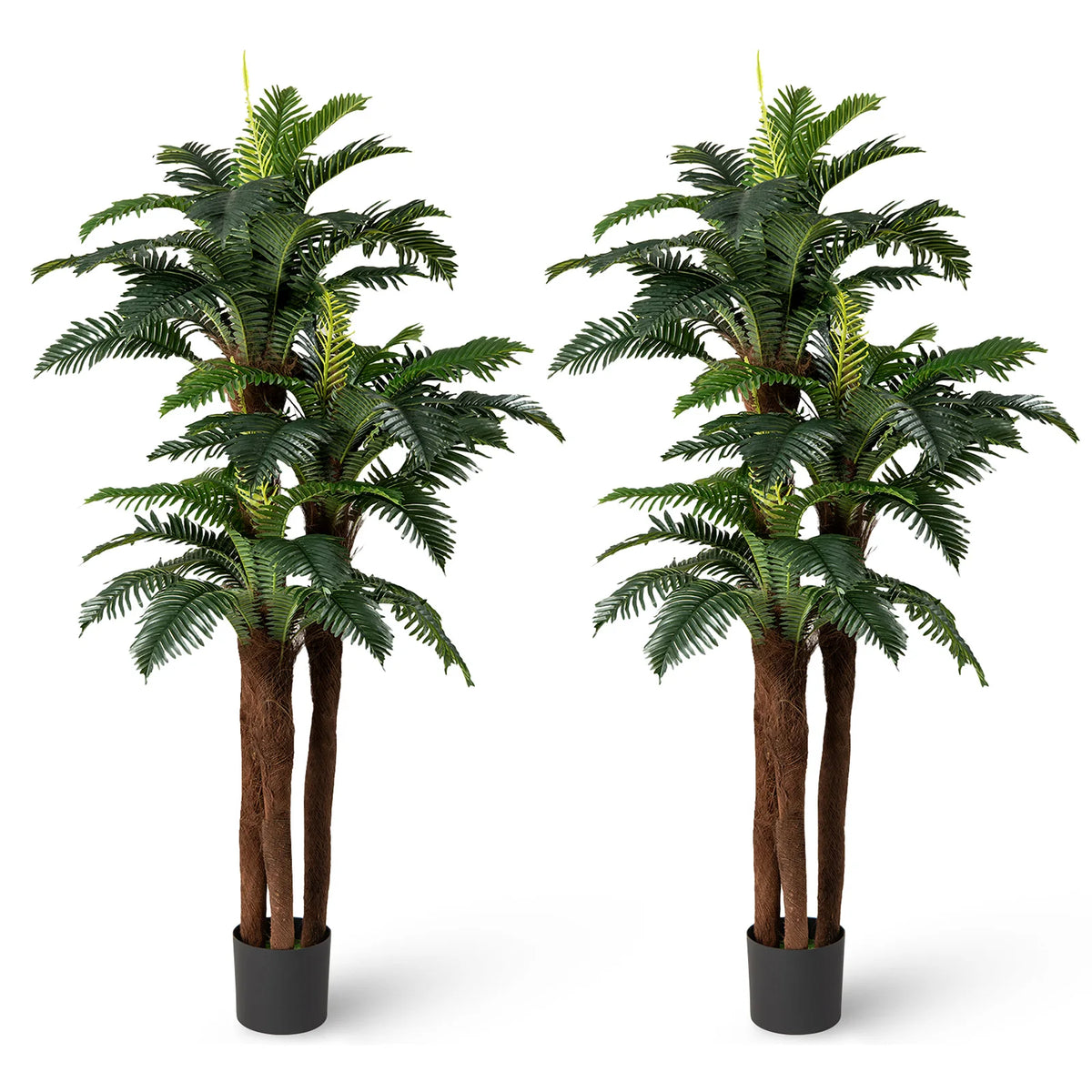 Artificial Palm Trees, 6.3ft, 2 Pack