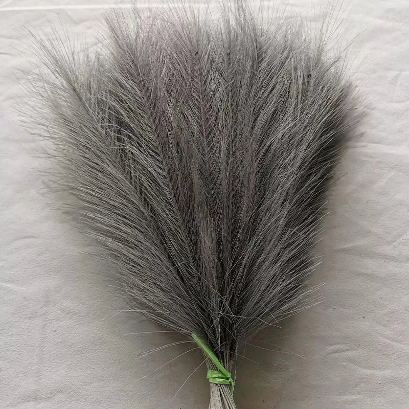 10pcs Artificial Pampas Grass Simulation Feather Wedding Props Reed Home Decor Supplies Table Colorful Pampas Grass 시뮬레이션 풀