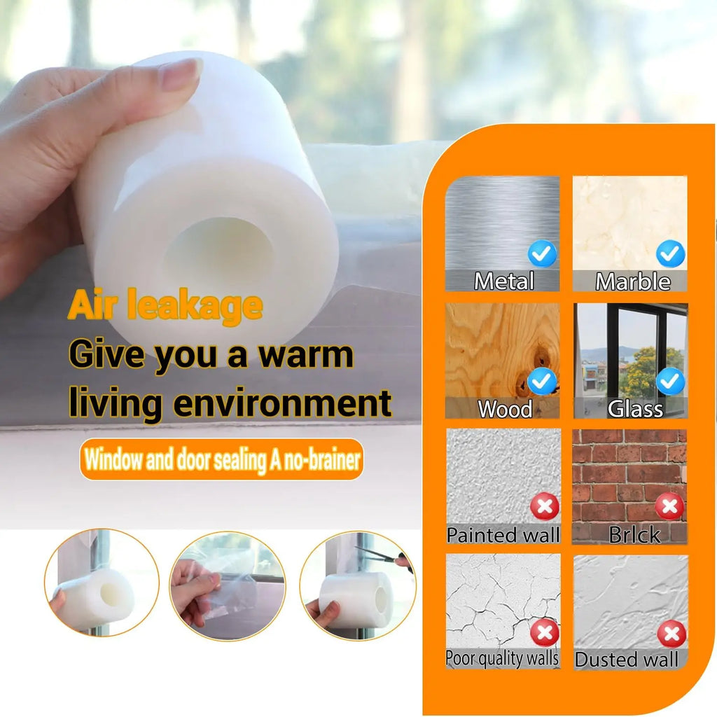 Window Insulation for Winter Weather Sealing Tape Residue Free
