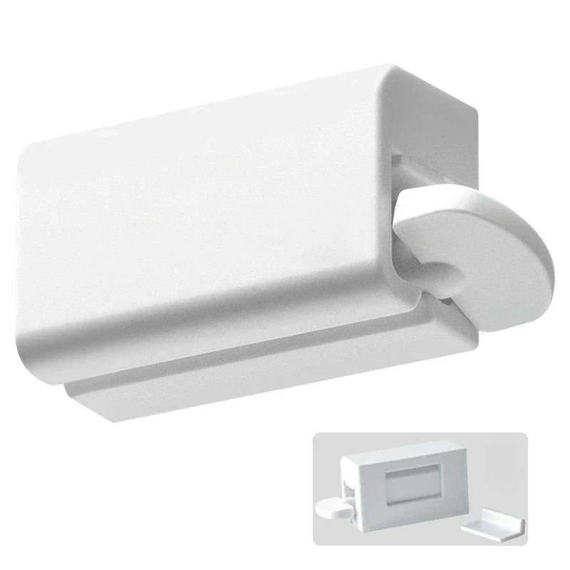 No Drill Wall Mounted Toothpaste Holder with Magnetic Sticker Bathroom Facial Cleanser Storage Rack  Toothpaste Squeezer