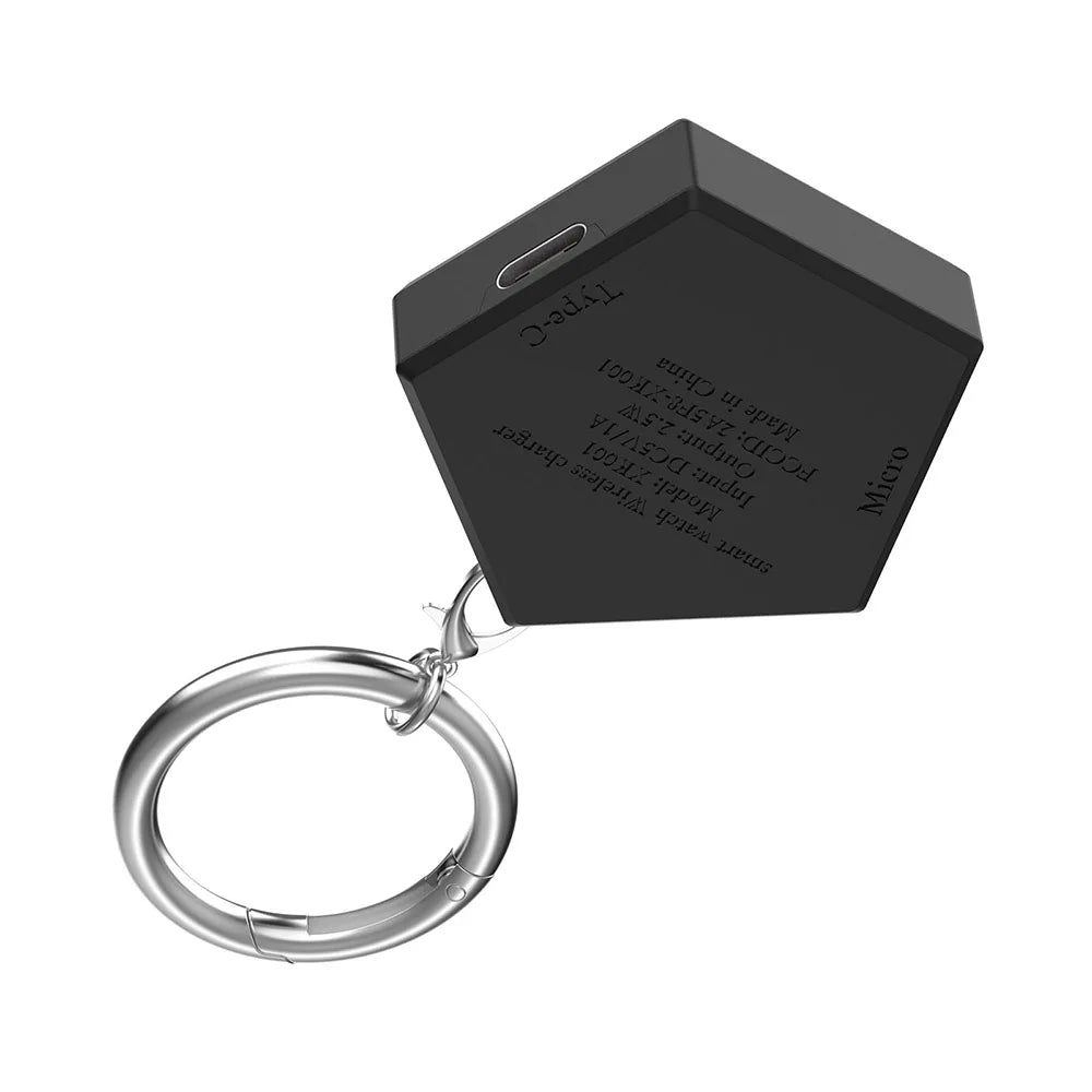 Portable Charger for Samsung Galaxy Ultra 2025/Watch 8/ 7/6 Classic/5/5 Pro/Active 2/Watch4/3 Magnetic Keychain Wireless Charger