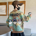 Boys' Mid-Large Size 2025 New Autumn-Winter & Spring-Autumn Long Sleeve Fleece-Lined Thickened Stylish Sweatshirt